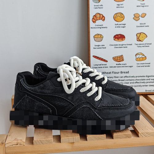 Damen modische Sneakers mit hoher Plattform und atmungsaktiver Oberflächenstruktur EB
