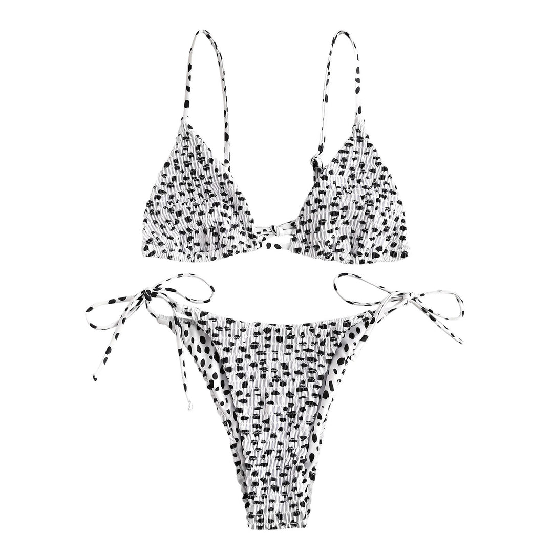 Damen Bikiniset mit verspieltem Rüschen-Design EB