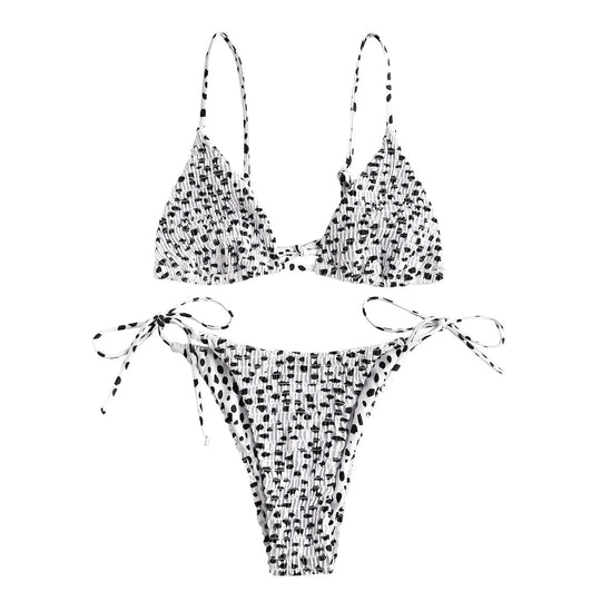 Damen Bikiniset mit verspieltem Rüschen-Design EB