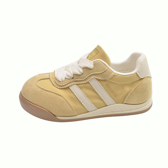 Damen Bequeme Sneakers mit elastischen Schnürsenkeln und dämpfender Sohle EB