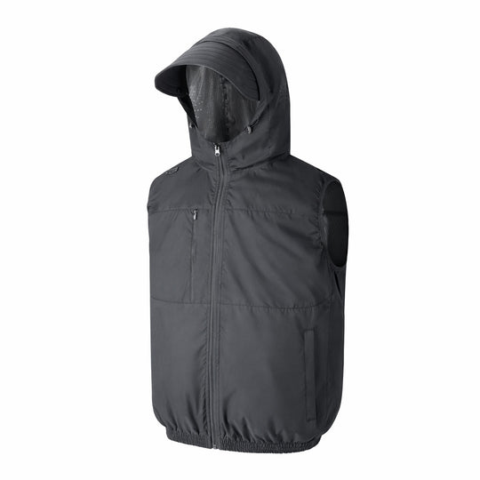 Herren nan technische Outdoorweste mit Kapuze und Visor R&B