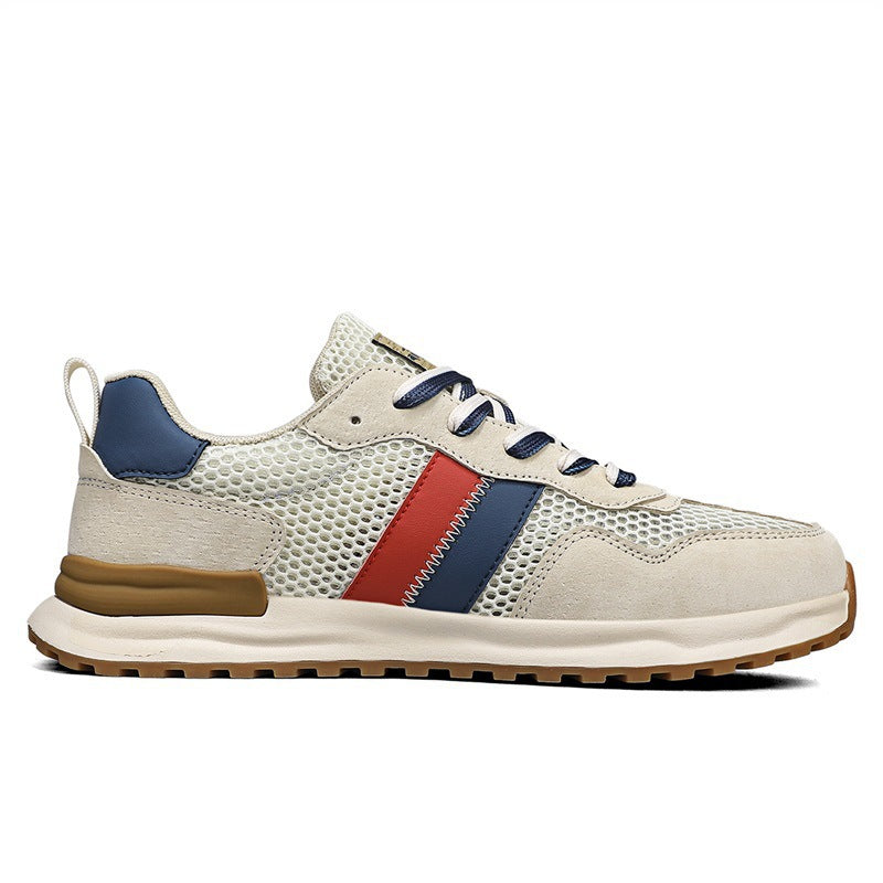 Damen Sportliche Sneakers mit atmungsaktivem Mesh-Obermaterial und stabiler Gummisohle EB