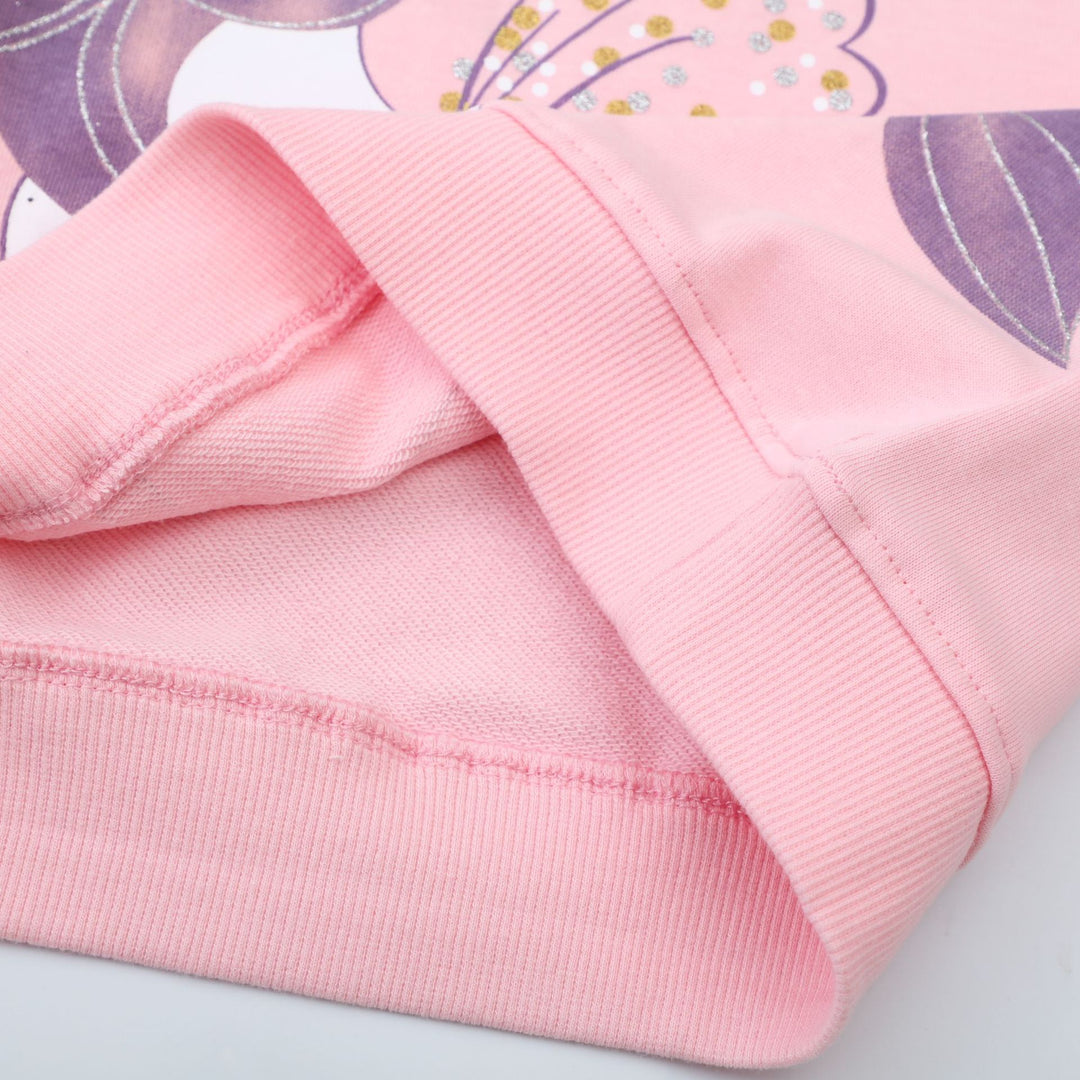 Mädchen Sweatshirt mit Einhorn-Applikation EB