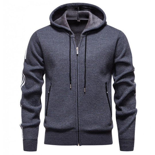 Herren Sportliche Kapuzenjacke mit innovativem Materialmix EB