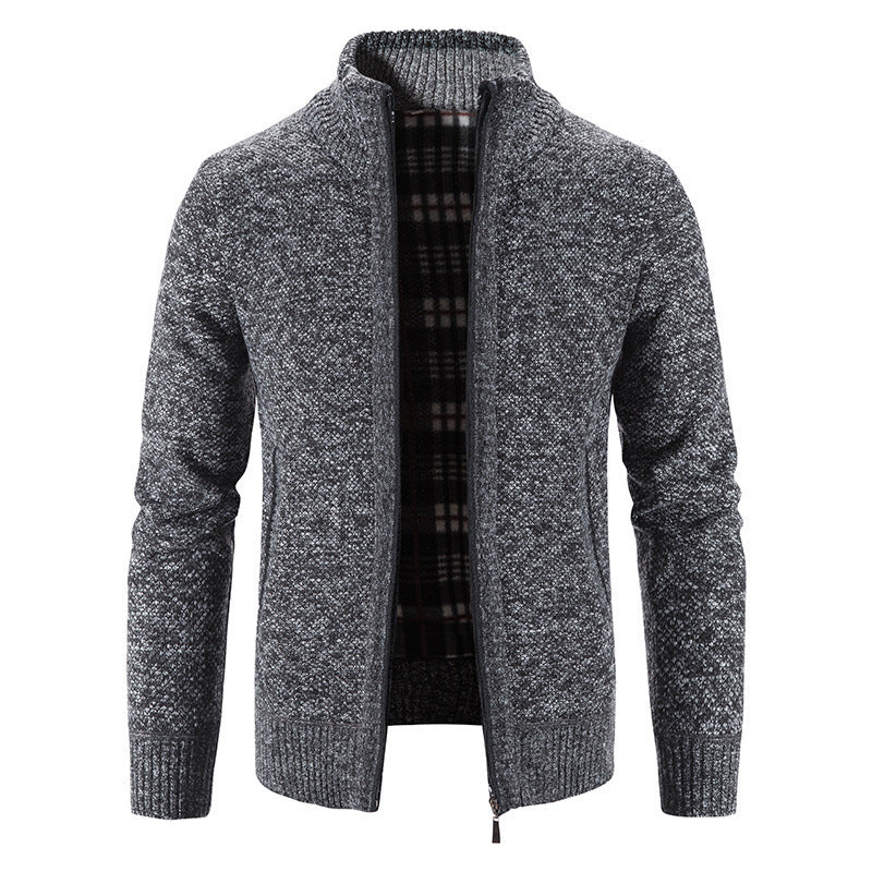 Herren Strickjacke mit innovativem wärmeisolierendem Innenfutter EB