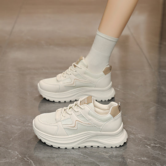 Damen Sportliche Sneakers mit atmungsaktiver Mesh-Oberfläche und dämpfender Laufsohle EB