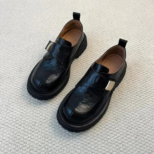 Damen Modische Slip-On Schuhe mit komfortabler Gummisohle und eleganter Schnallenapplikation EB