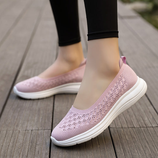 Damen Slip-On Freizeitschuhe mit atmungsaktivem Obermaterial EB