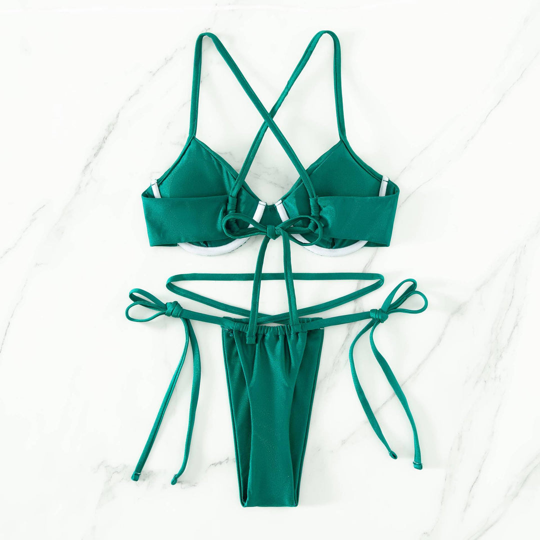Damen Triangel-Bikini mit innovativem Trägersystem und figurschmeichelndem Schnitt EB