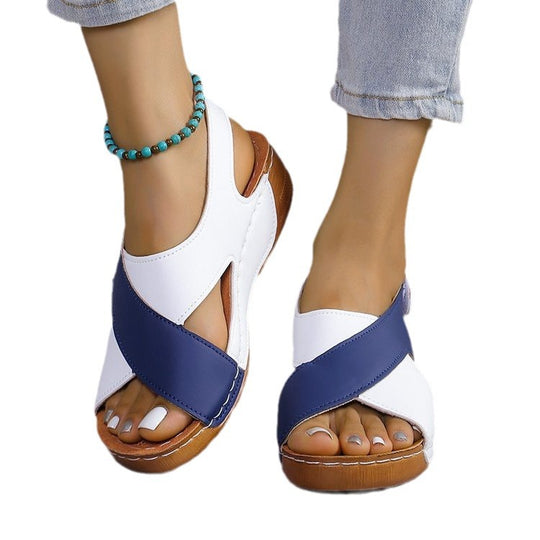 Damen Komfortable und stilvolle Sandalen mit ausgefallenem Cut-out Design EB
