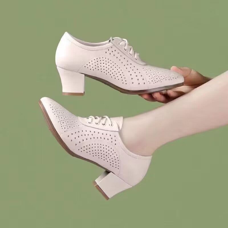 Damen Elegante und atmungsaktive Halbschuhe mit modischem Lochdesign EB