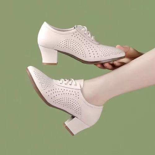 Damen Elegante und atmungsaktive Halbschuhe mit modischem Lochdesign EB