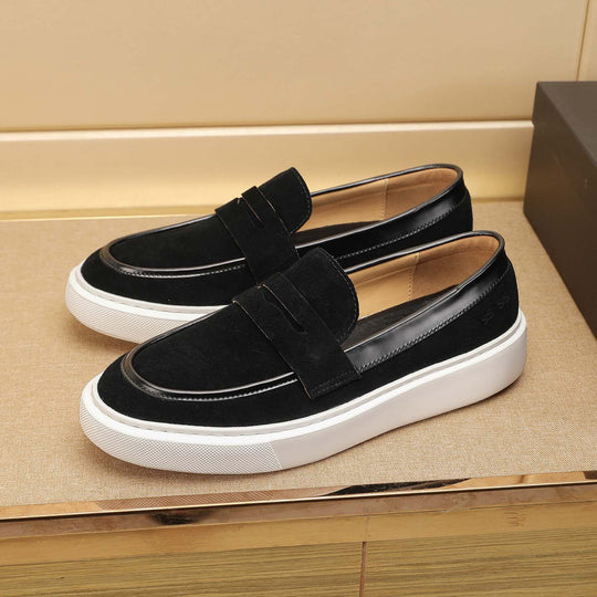 Damen Mokassin-Sneaker mit dämpfender Sohle und eleganter Wildleder-Oberfläche EB
