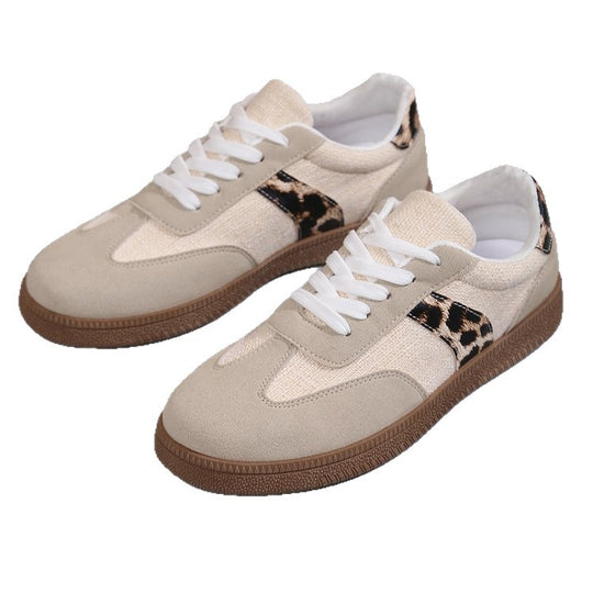 Damen Sneakers im modernen Leopard-Design mit atmungsaktiver Konstruktion EB