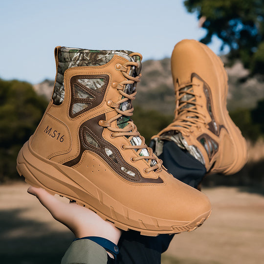 Damen Hochwertige Outdoor-Stiefel mit wasserdichtem Material und rutschfester Sohle EB