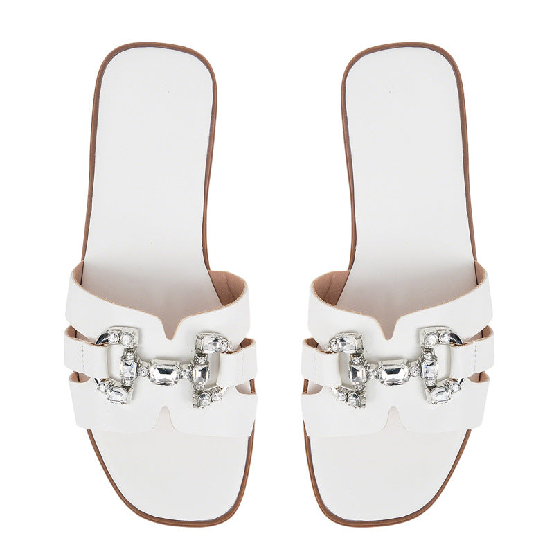 Damen Strapazierfähige Slipper mit Glitzer-Details EB