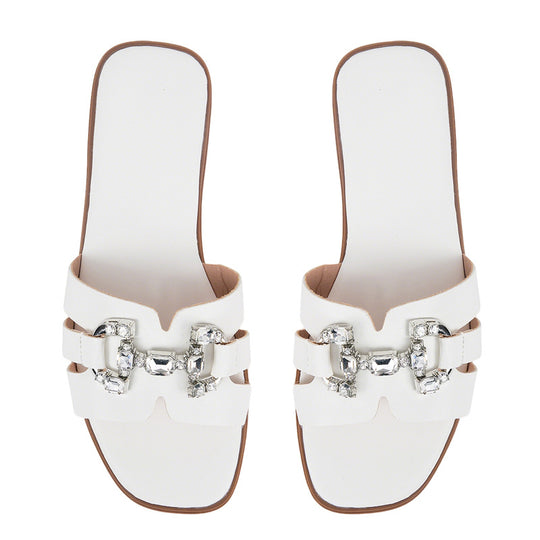 Damen Strapazierfähige Slipper mit Glitzer-Details EB