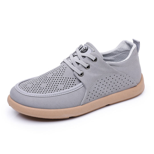 Damen Atmungsaktive Sneaker mit Lochmuster und rutschfester Sohle EB