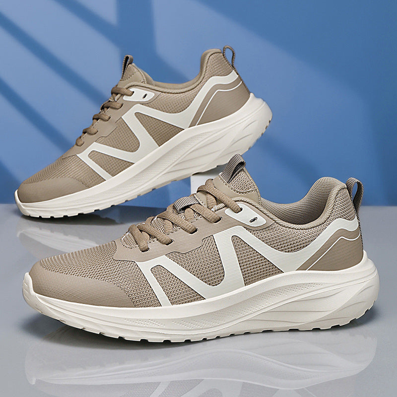 Unisex leichte Mesh‑Walking‑Sneaker mit ergonomischer Wellen‑Zwischensohle und rutschfester Laufsohle EB