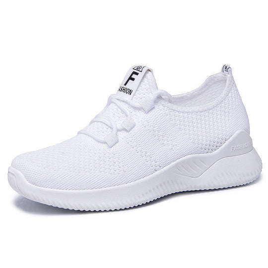 Damen Atmungsaktive Sneakers mit elastischem Schnürsystem und flexibler Laufsohle EB