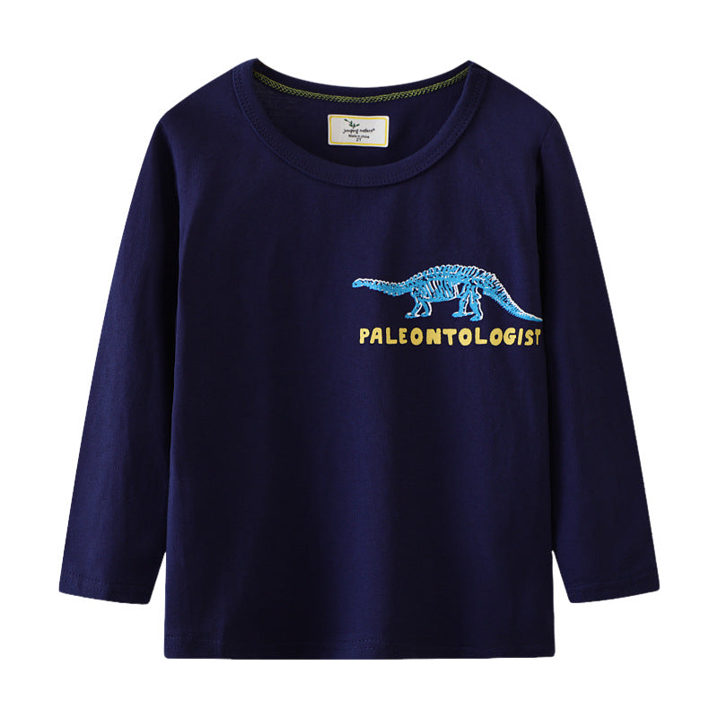 Jungen Langarmshirt mit Dinosaurier-Skelett-Design EB