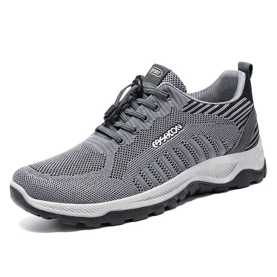 Herren nan flexible Mesh-Trailrunner mit stoßdämpfender EVA-Zwischensohle, Schnellzug-Schnürung und griffiger Outdoor-Profilsohle EB