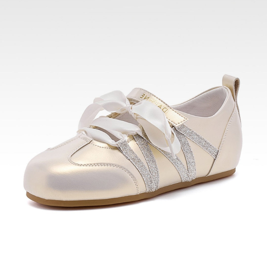 Damen elegante Ballerinas mit Punkten EB