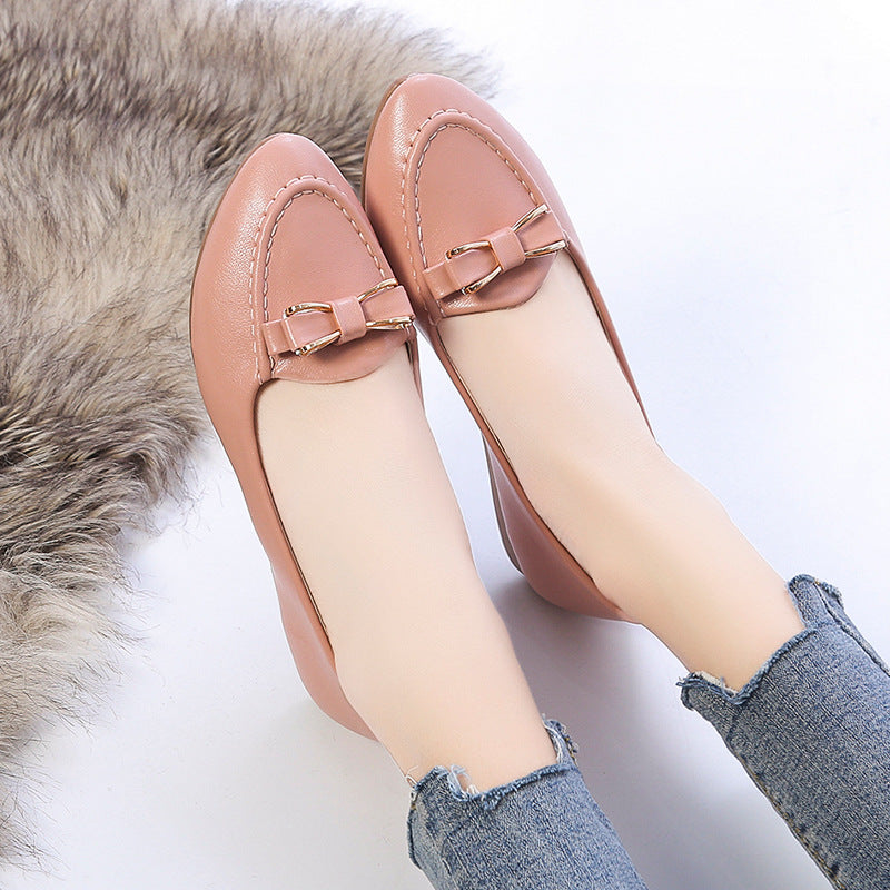 Damen nan Mokassin-Loafer mit gepolstertem Komfortfußbett und filigraner Schleifenapplikation EB