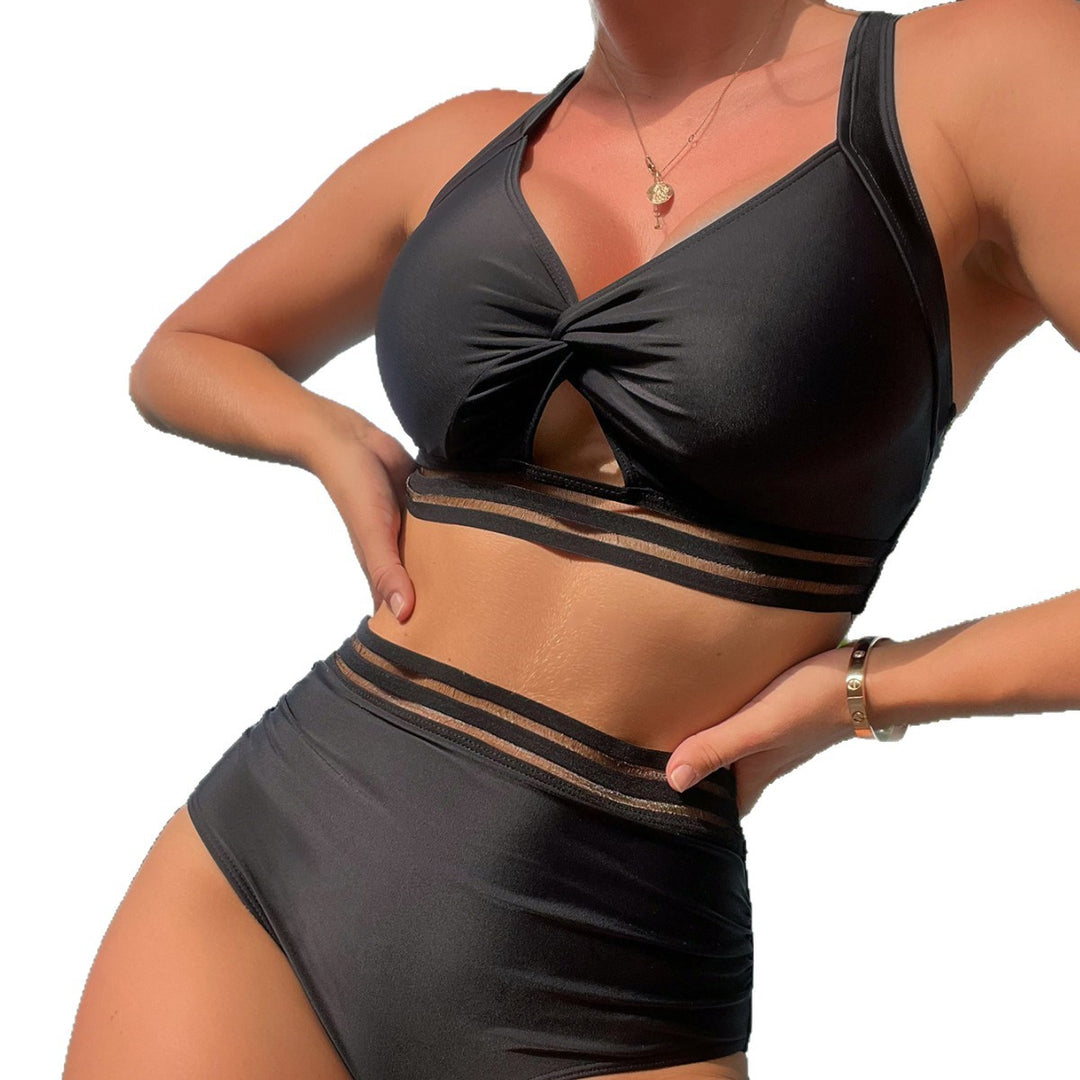 Damen Sportlicher Bikini mit raffinierten Cut-Out Details EB