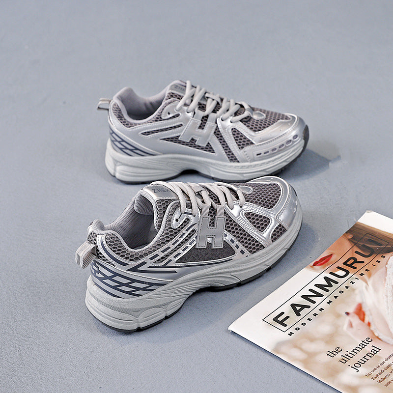 Damen Sportliche Laufschuhe mit atmungsaktiver Netzoberfläche und stoßdämpfender Sohle EB