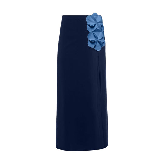 Damen Schwimmanzug mit floralem Oberteil und eleganter Maxi-Rock EB