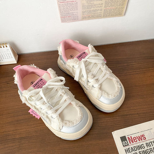 Damen Modische Sneakers mit kuscheligem Futter und einzigartigem Design EB