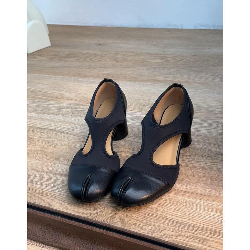 Damen Elegante Absatzschuhe mit Cut-Out-Design EB