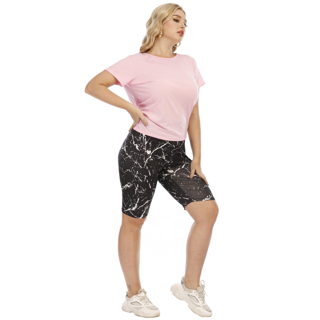 Damen lässiges T-Shirt mit bequemen Schnitt und atmungsaktiver Baumwolle EB