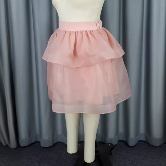 Damen Tüllrock mit voluminösem Schichten-Design EB