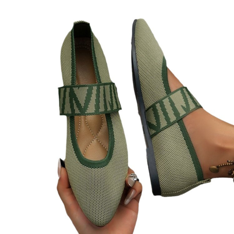 Damen Komfortable und atmungsaktive Ballerinas EB