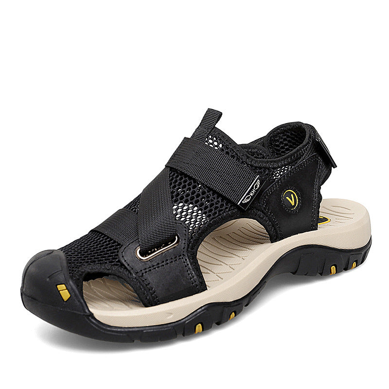 Herren Outdoor Sandalen mit rutschfester Sohle und verstellbarem Riemensystem EB