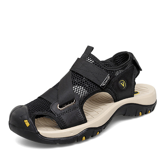 Herren Outdoor Sandalen mit rutschfester Sohle und verstellbarem Riemensystem EB
