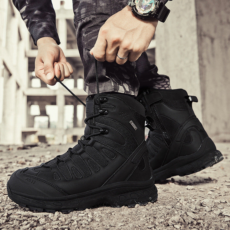 Herren Multifunktionale Bergstiefel mit hohem Knöchelschutz und wasserdichter Membran EB