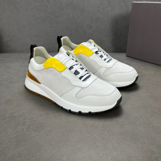 Damen Sportliche Sneakers mit atmungsaktiver Netzstruktur und dämpfender Laufsohle EB
