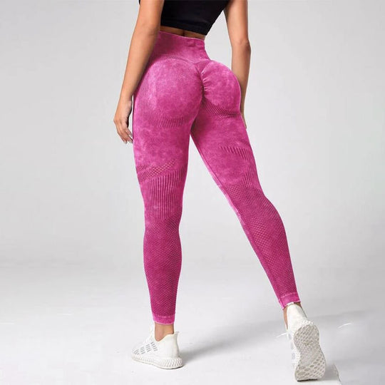 Damen Sculpting Leggings mit hohem Bund und innovativer Textur EB