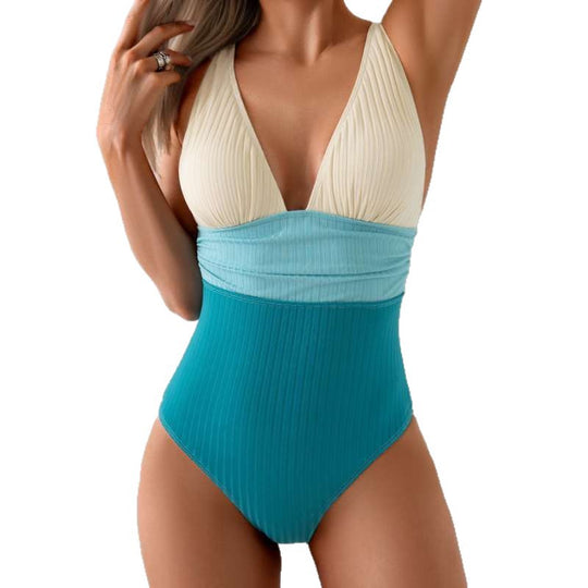Damen eleganter und figurbetonter Badeanzug EB