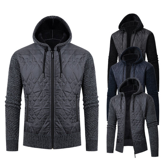 Herren sportliche Steppjacke mit weichem Innenfutter und praktischem Reißverschluss EB