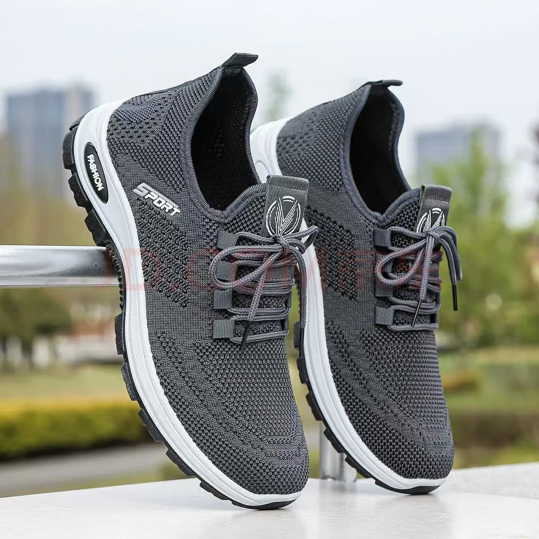 Damen Sportliche Sneakers mit elastischem Obermaterial und rutschfester Sohle EB