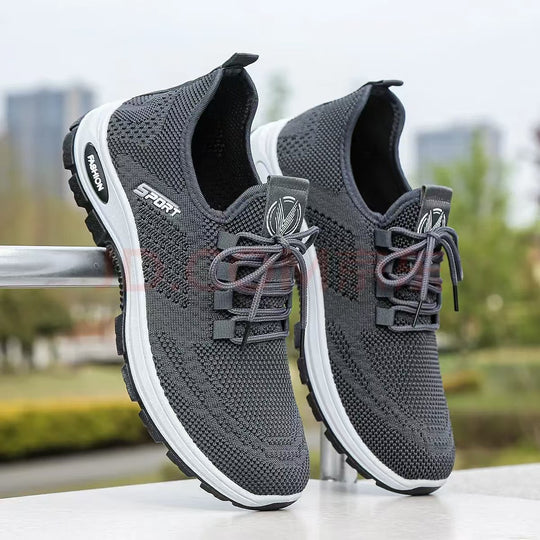 Damen Sportliche Sneakers mit elastischem Obermaterial und rutschfester Sohle EB