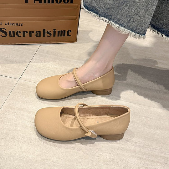 Damen Ballerinas mit verstellbarem Riemen und Komfortsohle EB