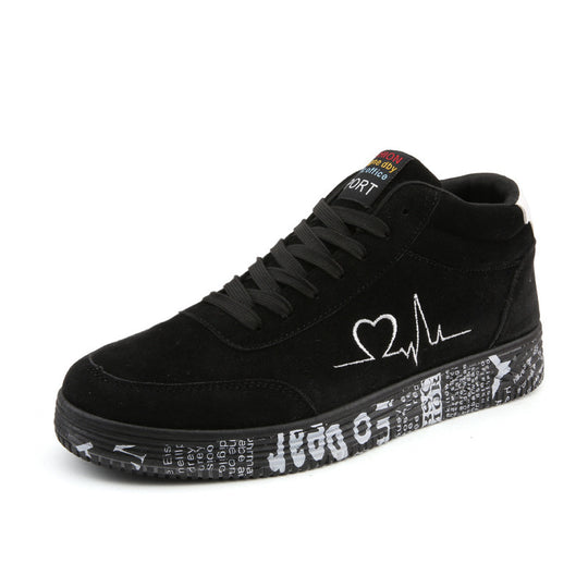 Damen Modische High-Top Sneakers mit einzigartigem Design und rutschfester Sohle EB