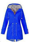 Damen nan taillierte Parka-Jacke mit Kapuze, Kordelzugbund und verdecktem Reißverschluss EB