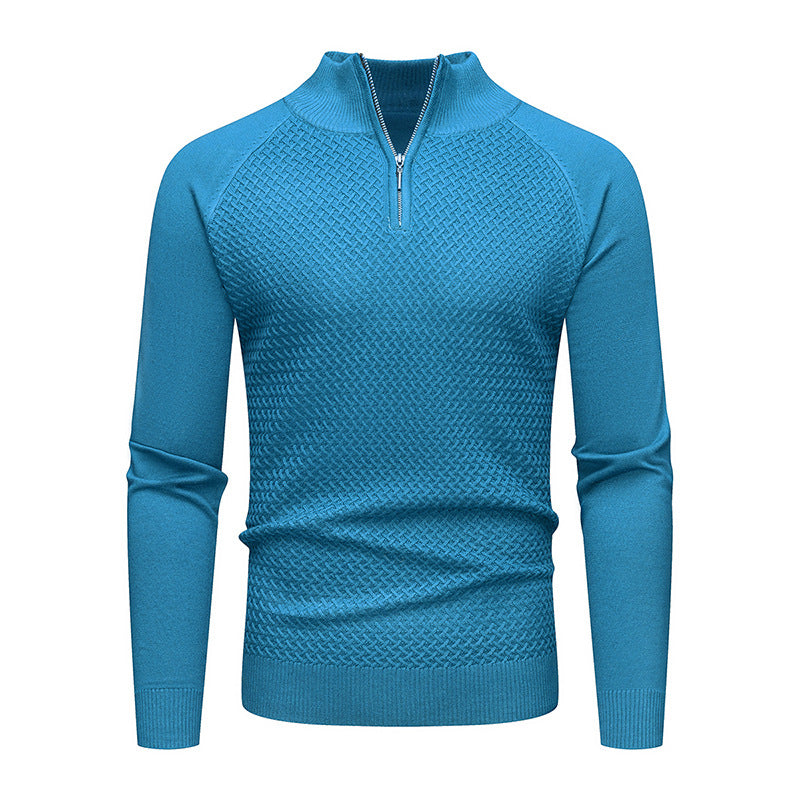 Herren Strickpullover mit Reißverschluss EB