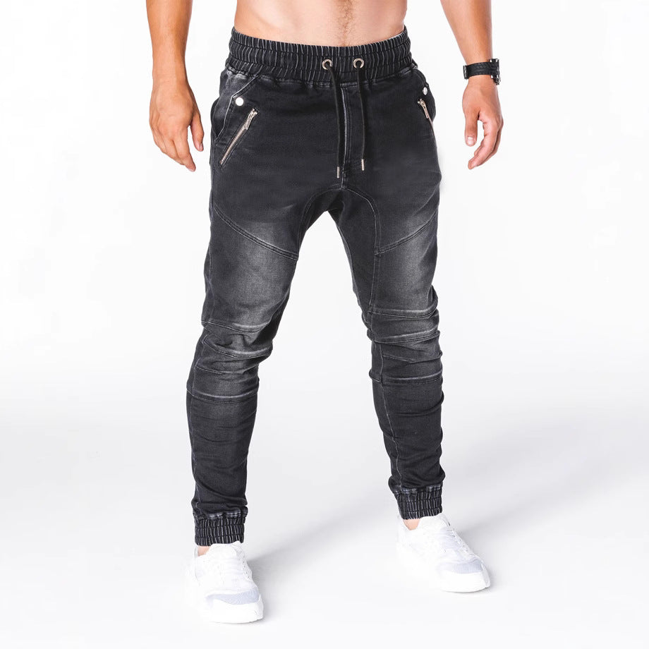 Herren Jogginghose im modernen Skinny Fit mit dehnbarer Baumwollmischung und sportlichen Details EB